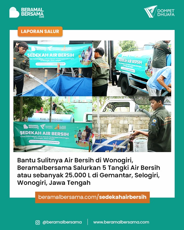 Air Bersih untuk Warga Kekeringan Selogiri
