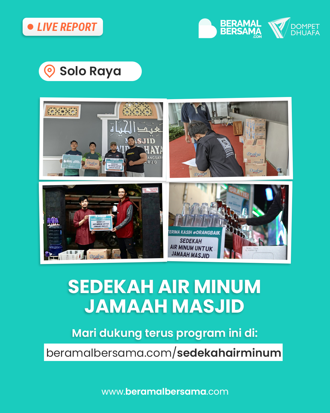 Air Minum untuk Buka Puasa Jamaah