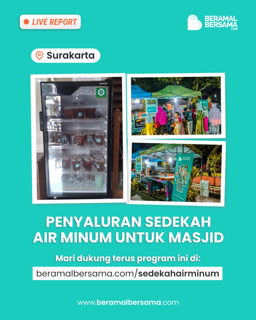 Air Minum Untuk Jamaah Kajian Masjid al-Furqon dan Masjid An-nur