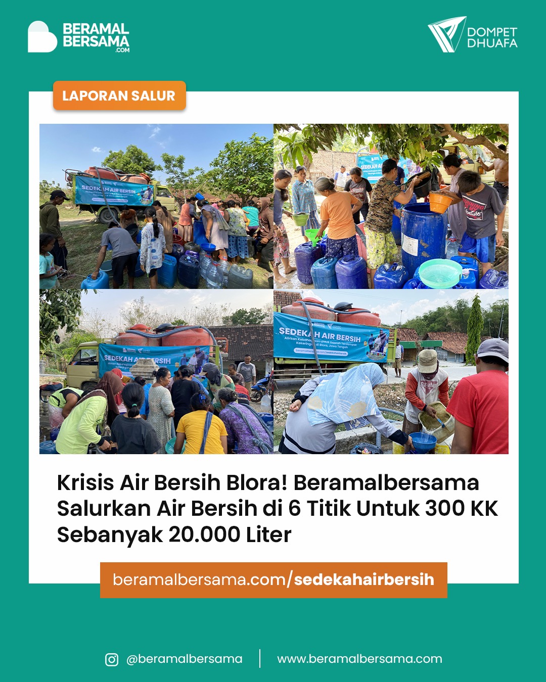 Akhirnya Ada Air untuk Daerah Kekeringan Blora
