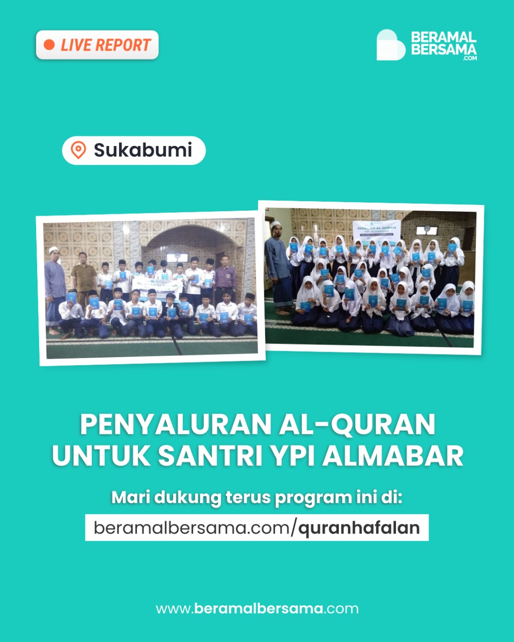 Al-Quran untuk Pondok Pelosok Sukabumi