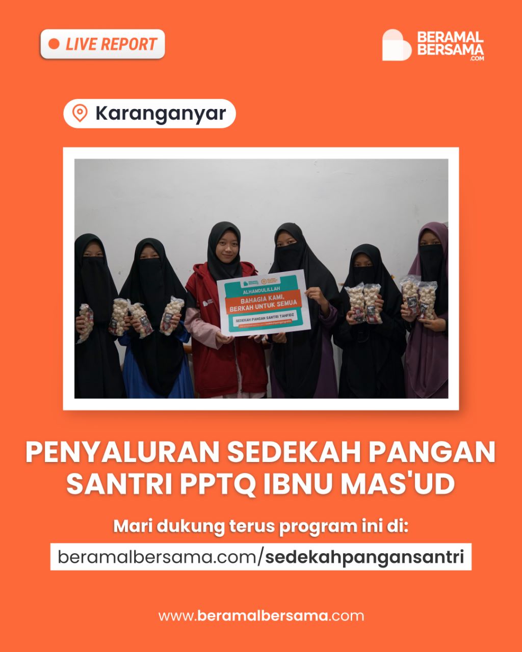 Amalan Berbagi Makan untuk Santri