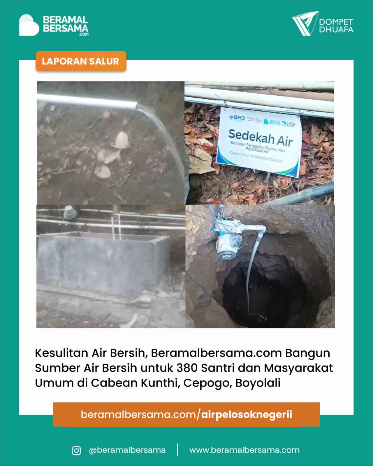 Bangun Sumur #41 Air Untuk Masyarakat Kekeringan di Boyolali
