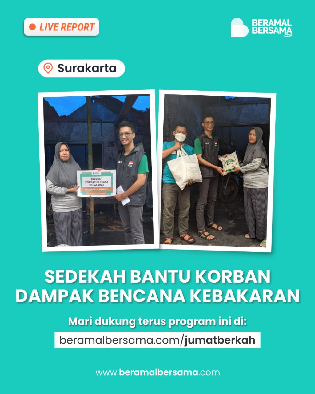 Bantu Saudara Dampak Musibah kebakaran