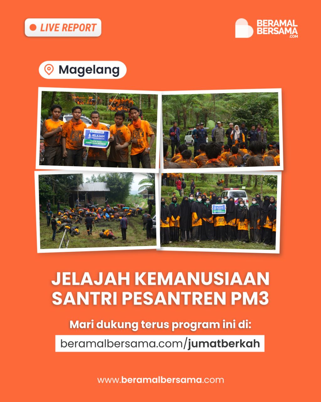 Berbagi bersama Santri Siaga Kemanusiaan