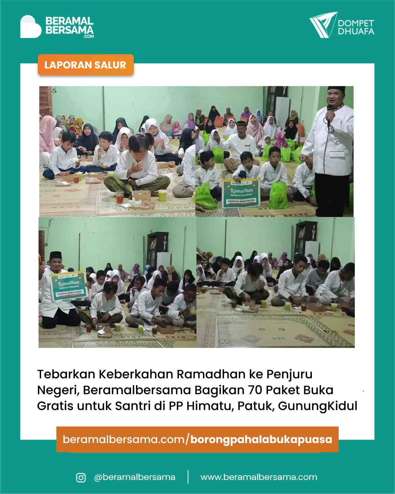 Berbagi Buka Puasa Bersama Himpunan Anak Yatim Gunung Kidul