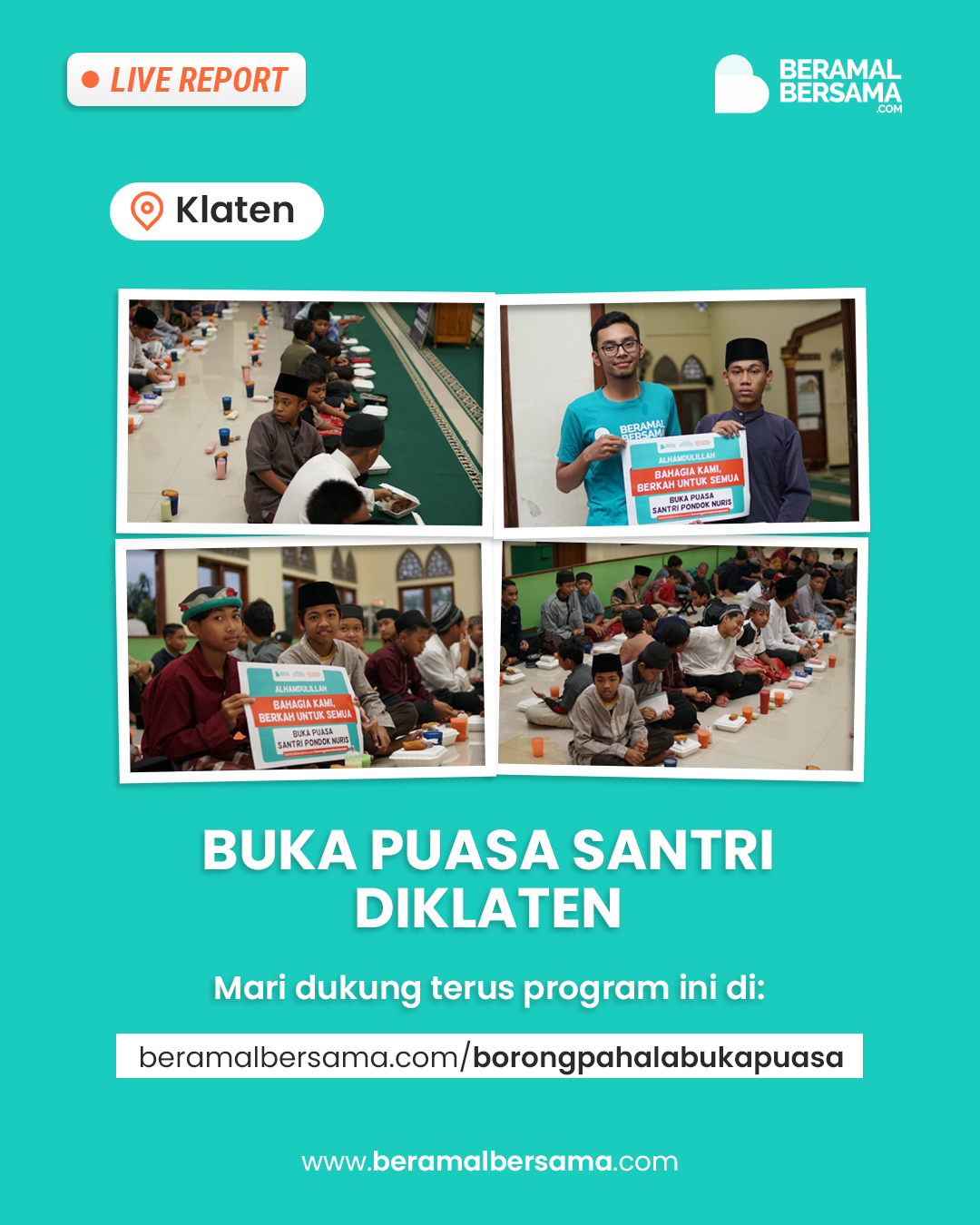 Berbagi Buka Puasa Hari Pertama Untuk Pondok