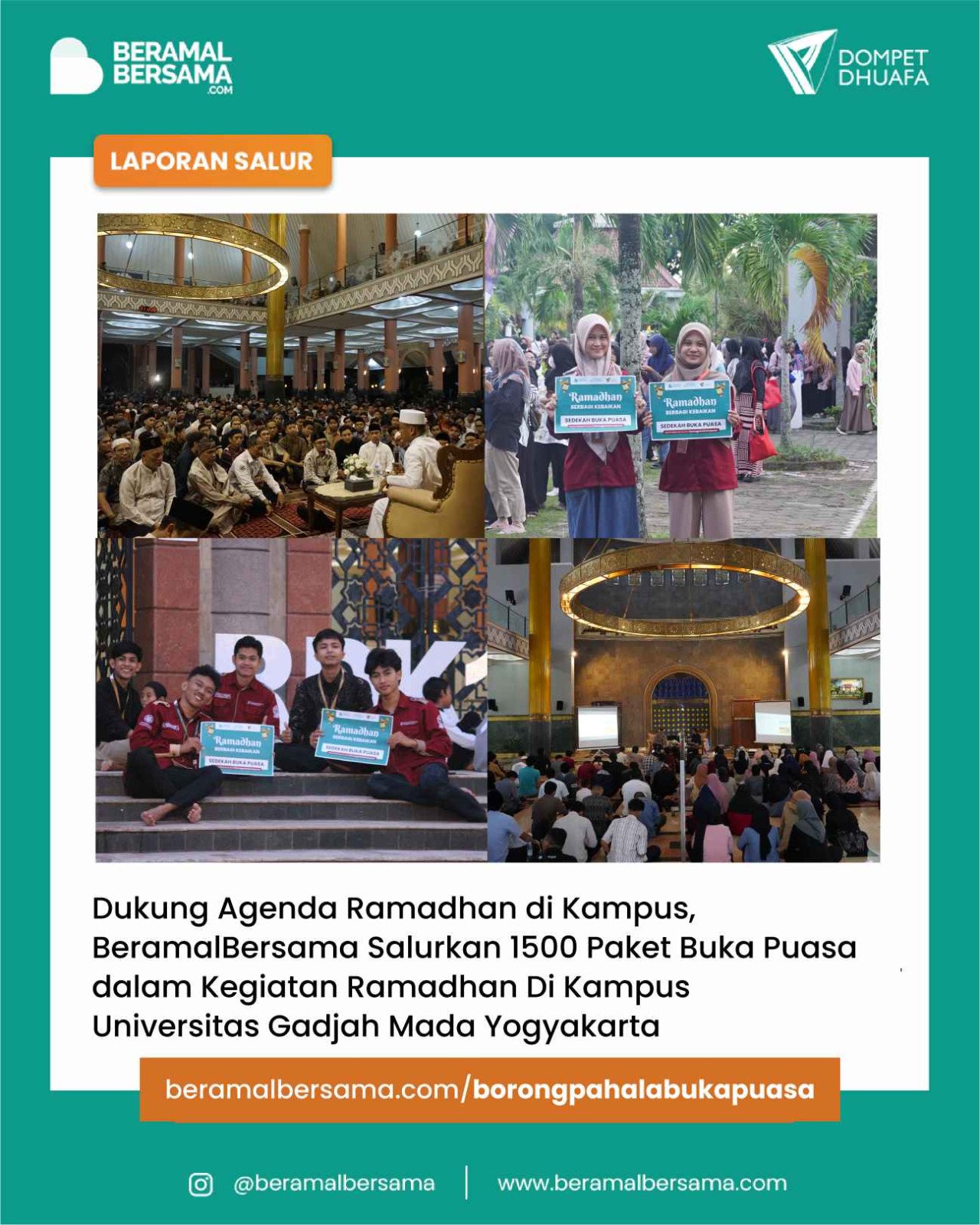 Berbagi Buka Puasa Ramadhan 1445 H dalam Kegiatan Ramadhan Dakwah Kampus UGM