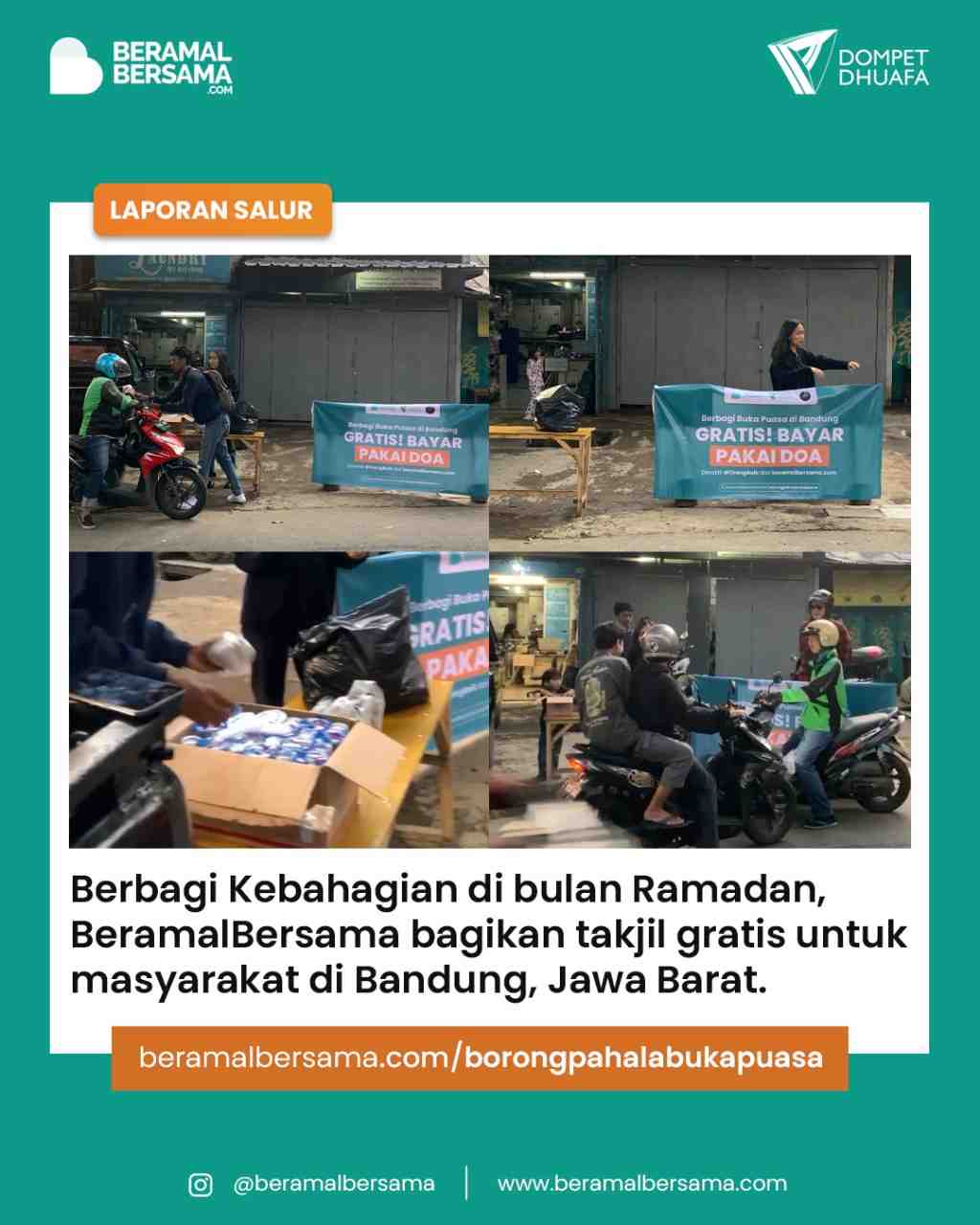 Berbagi Buka Puasa  untuk Borong UMKM di Bandung
