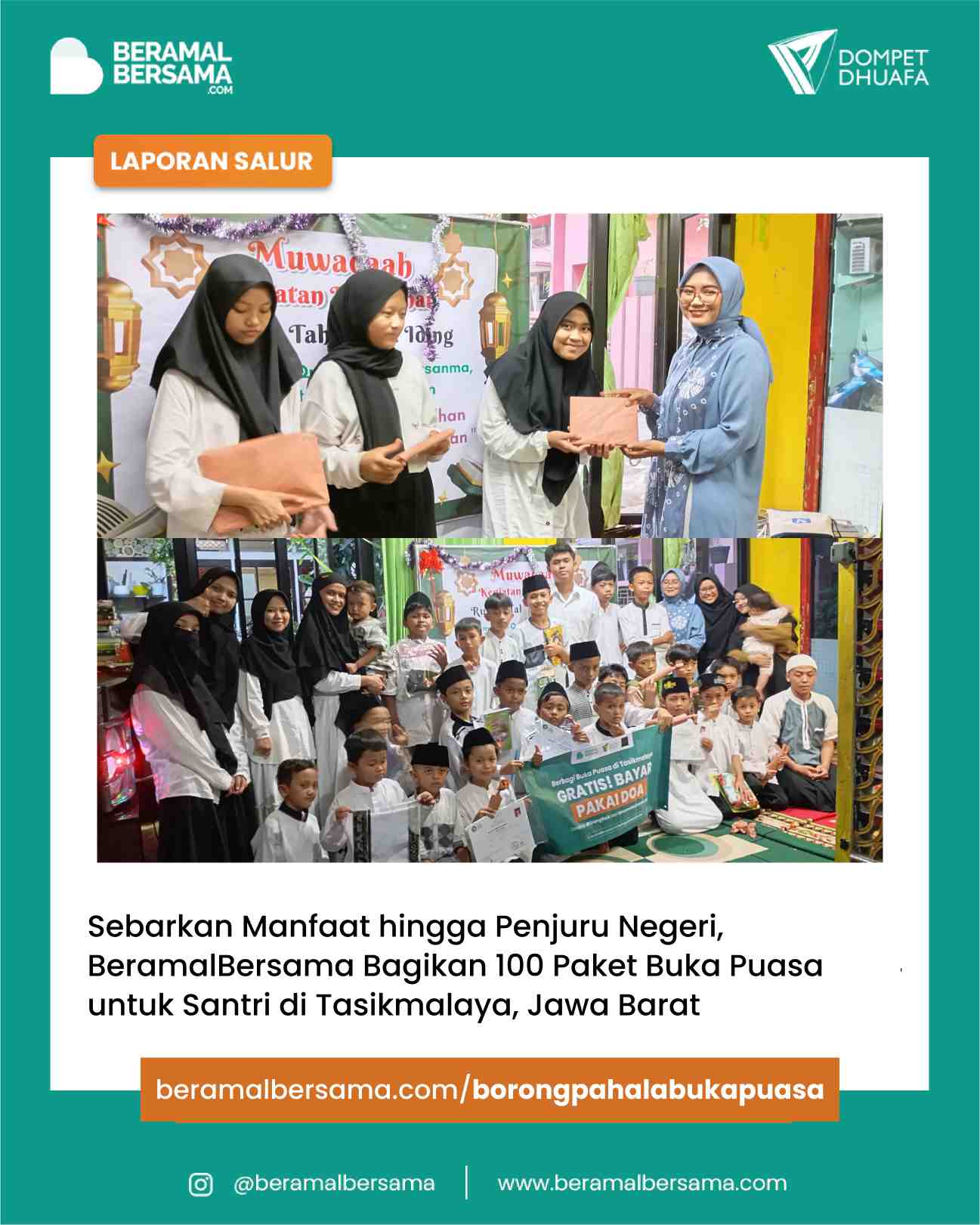 Berbagi Buka Puasa  untuk Borong UMKM di Tasikmalaya