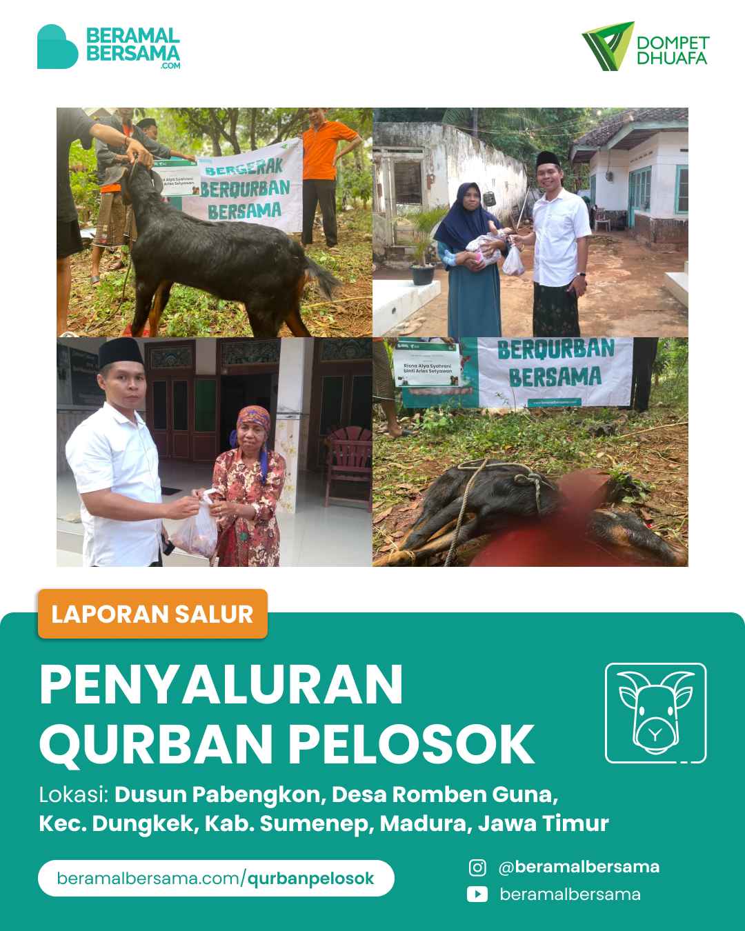 Berbagi Hewan Qurban untuk Warga Lembaga Pendidikan Nurul Iman di Pelosok Sumenep 2
