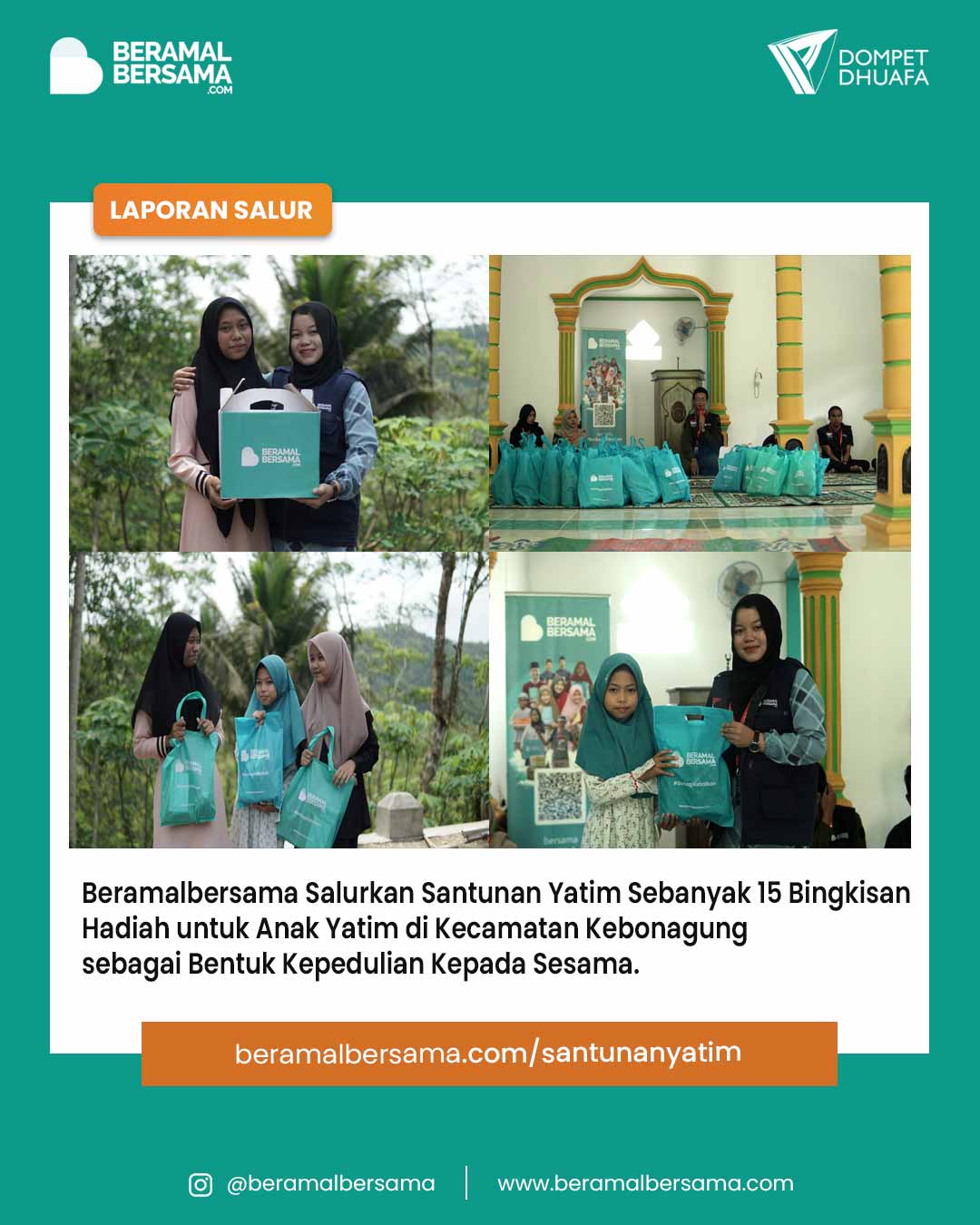 Berbagi Kebahagiaan Bersama Yatim di Pacitan
