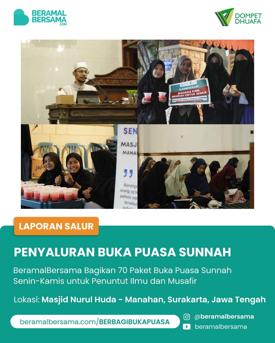Berbagi Kebahagiaan Buka Puasa Sunnah Fath Sedulur Hijrah