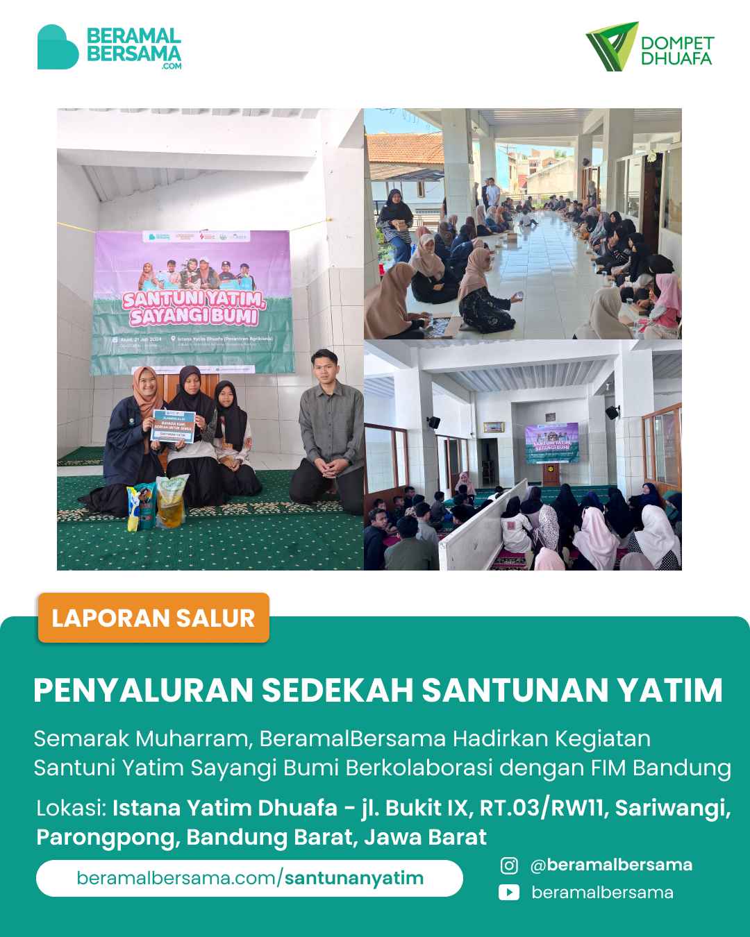 Berbagi Kebahagiaan di Istana Yatim Dhuafa