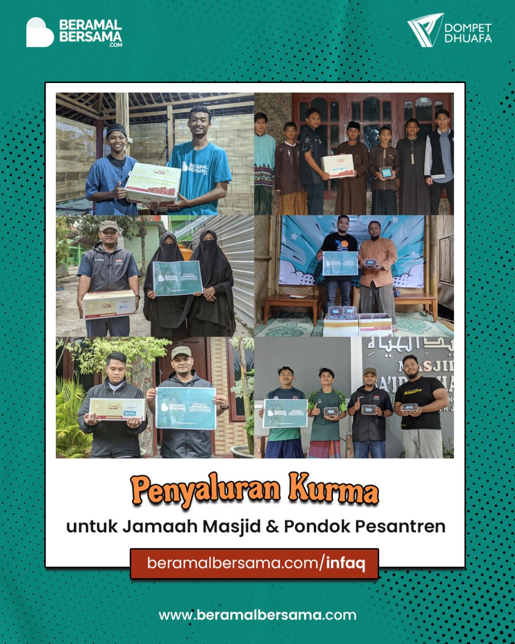 Berbagi Kurma Untuk Santri dan Masyarakat Untuk Buka Puasa