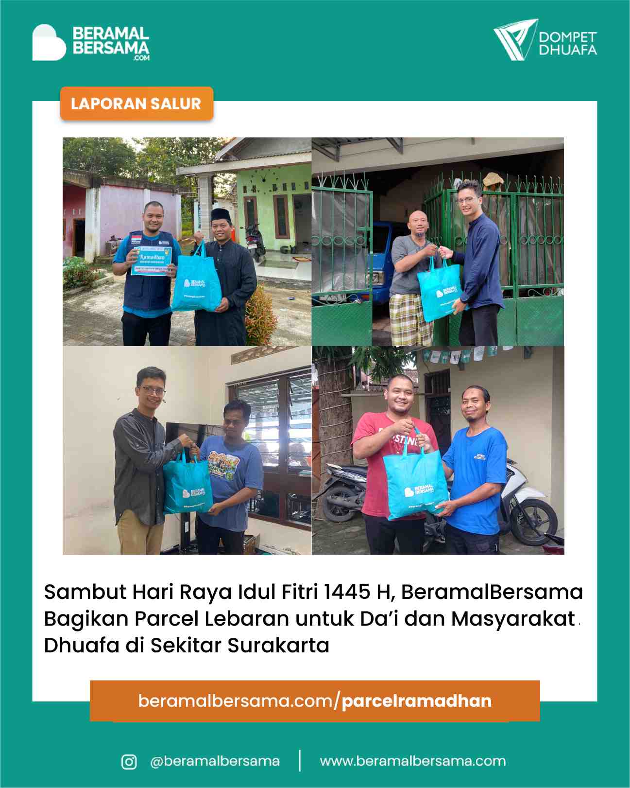 Berbagi Paket Bingkisan Da’i dan Masyarakat Dhuafa Solo Raya
