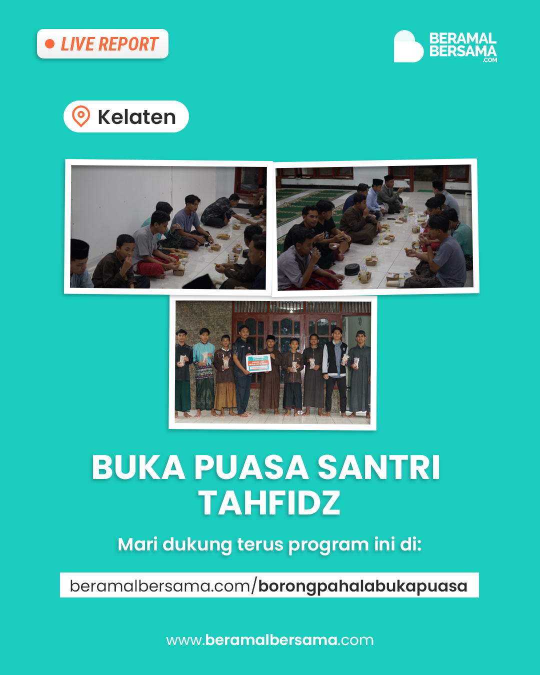 Berbagi Paket Buka Puasa di Hari Kedua