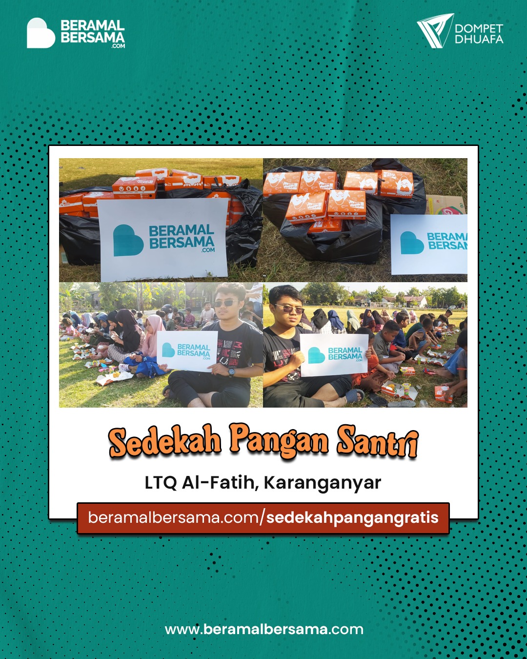 Berbagi Paket Pangan Santri Al-Fatih