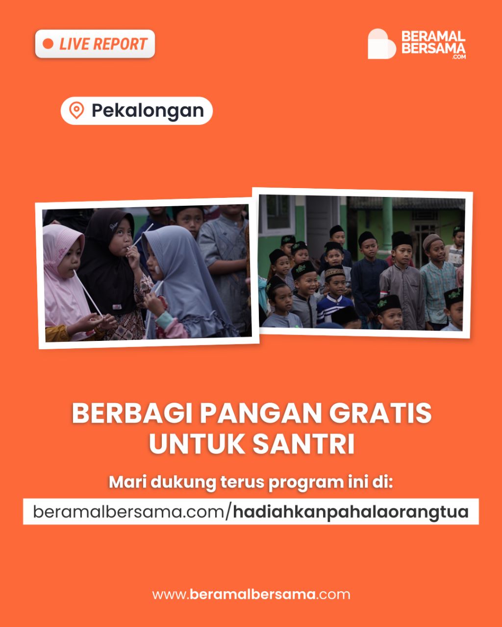 Berbagi Pangan Santri Masjid An-Nur