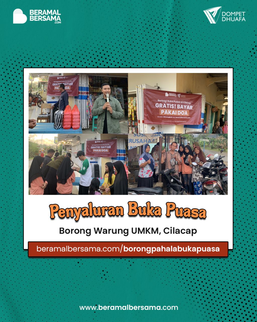 Berbagi Takjil Untuk Masyarakat Cilacap Hari ke Dua Puluh Delapan