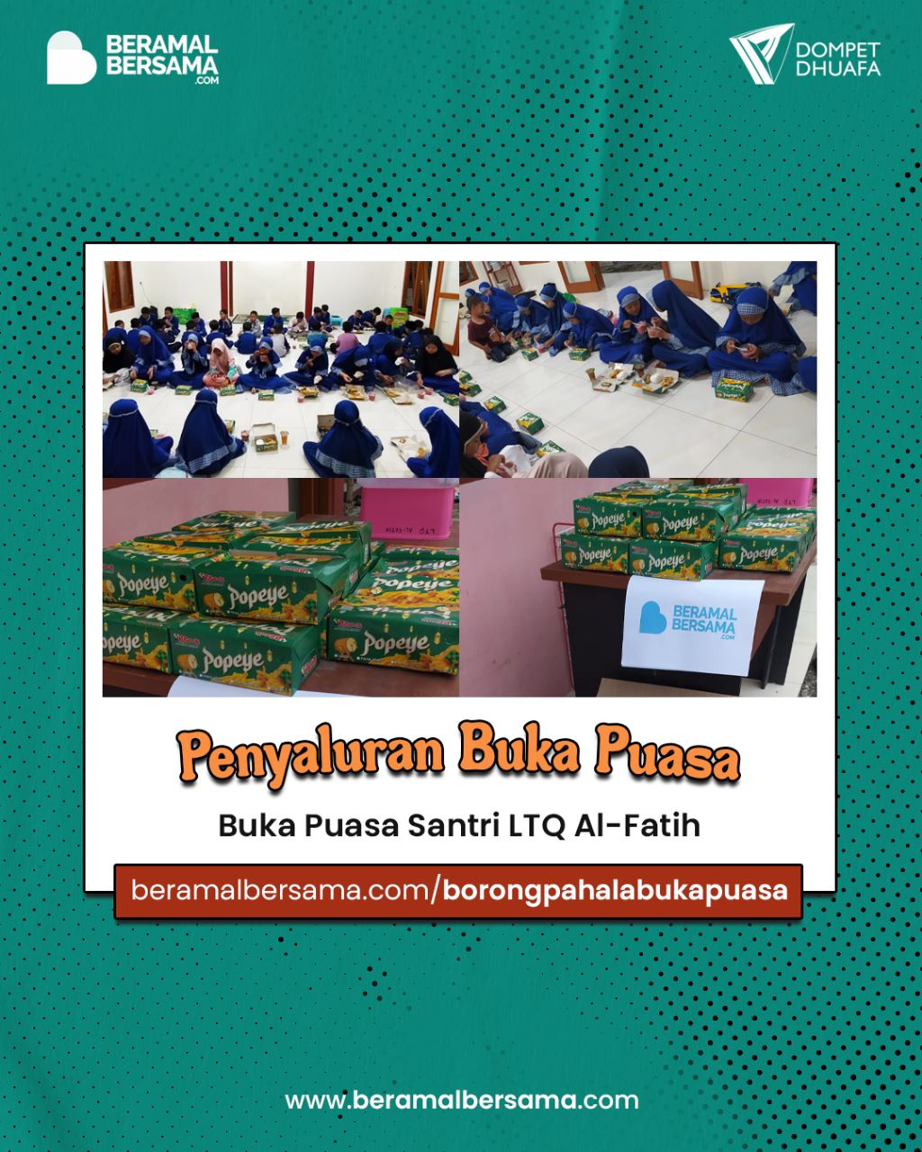 Buka Bersama Rumah Tahfidz LTQ Al Fatih Hari Dua Puluh Sembilan