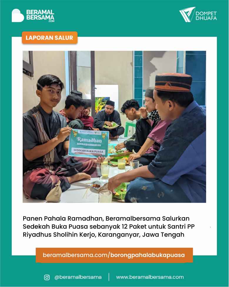 Buka Bersama Santri PP Riyadhus Sholihin Nudawiluha Karanganyar