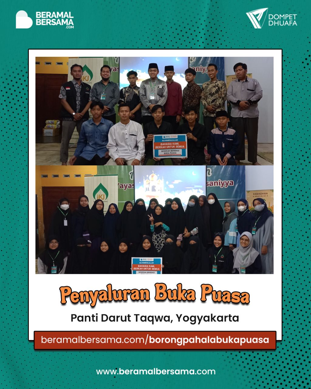 Buka Puasa Adik Panti di Hari ke Delapan Belas