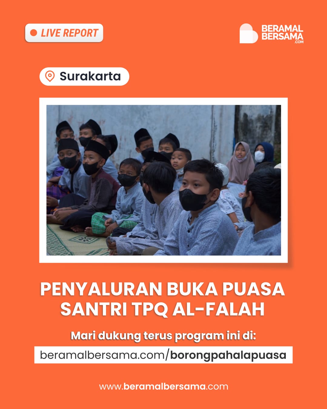Berbuka Puasa Bersama Santri TPA Al-Falah Laweyan