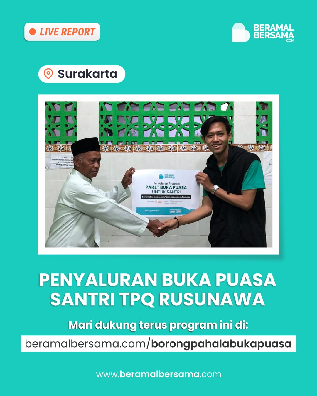 Buka Puasa Bersama Santri TPA Rusunawa Surakarta