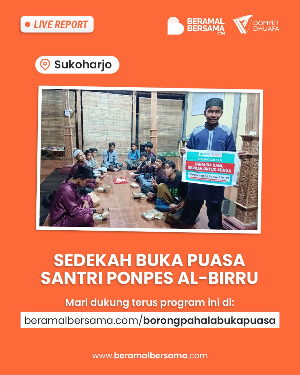 Buka Puasa Ramadhan Santri di Hari ke Lima
