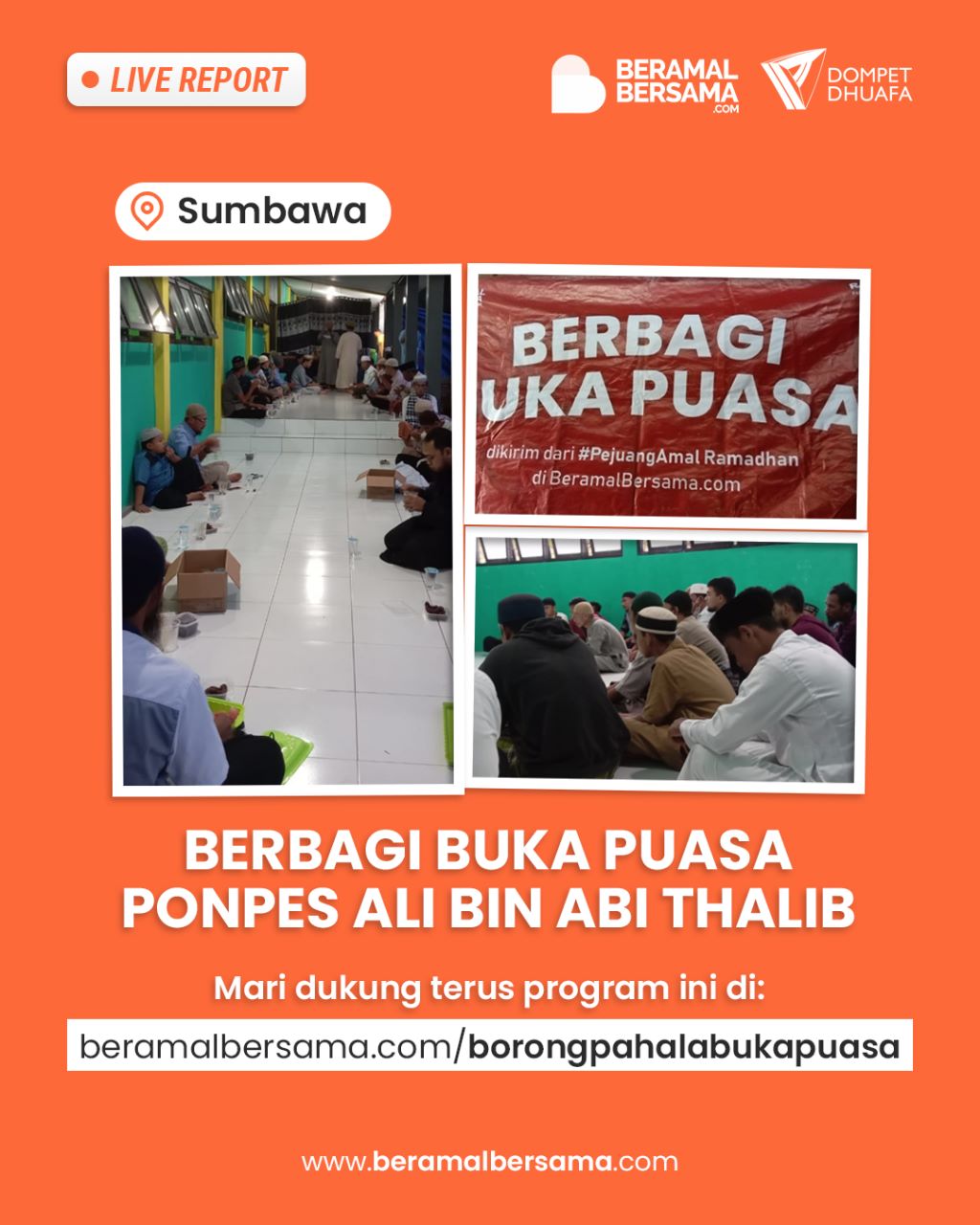 Buka Puasa Santri Pelosok Hari ke Sepuluh