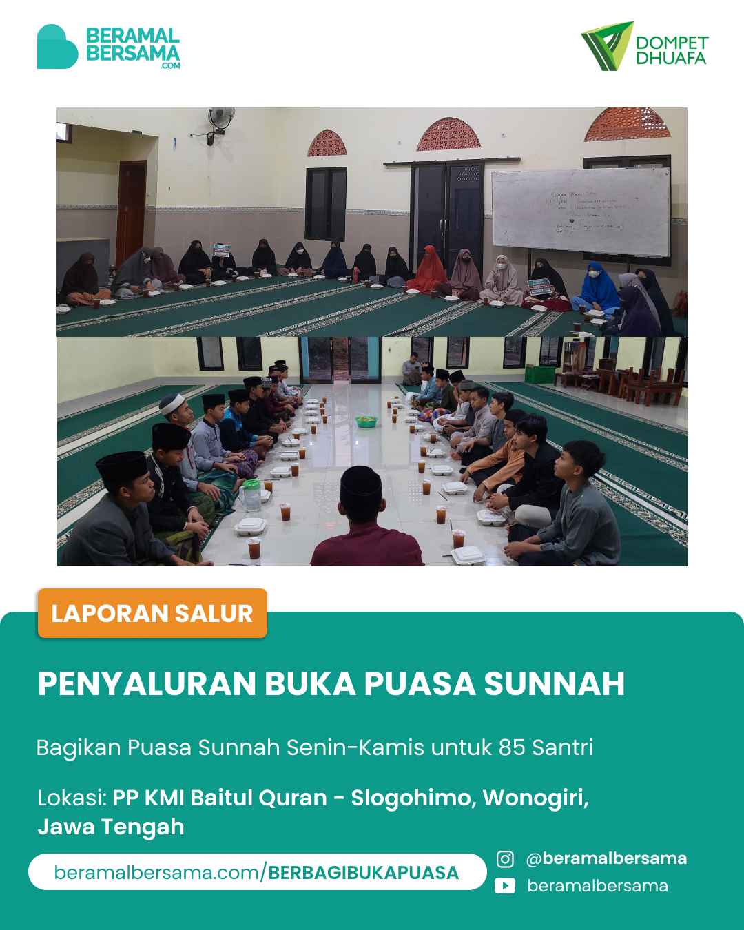 Buka Puasa Sunnah PP KMI Baitul Quran