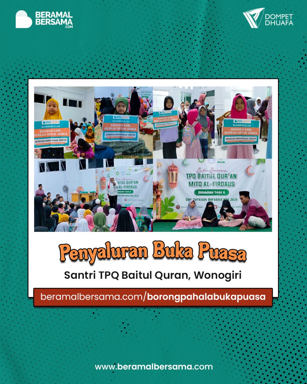 Buka Puasa TPQ di Hari Ke Sembilan Belas