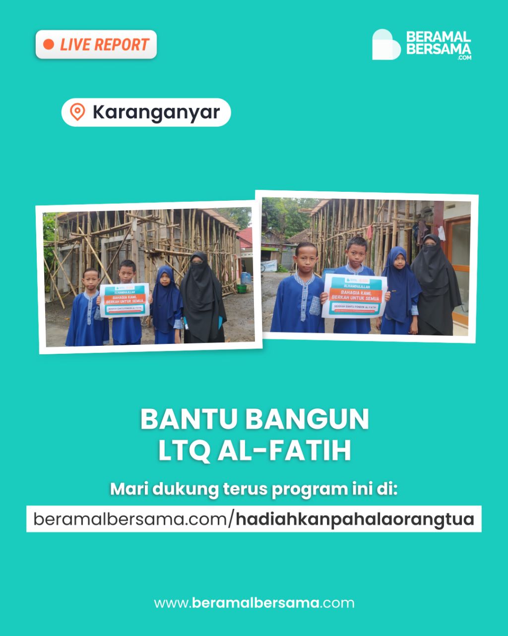 Dukung Pembangunan Pondok LTQ Al-Fatih