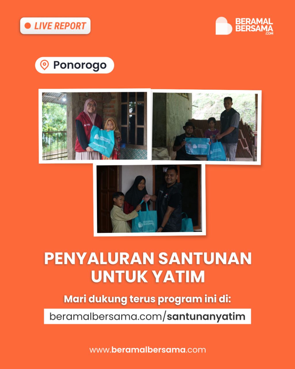 Hadiahkan Adik Yatim di Pelosok Ponorogo