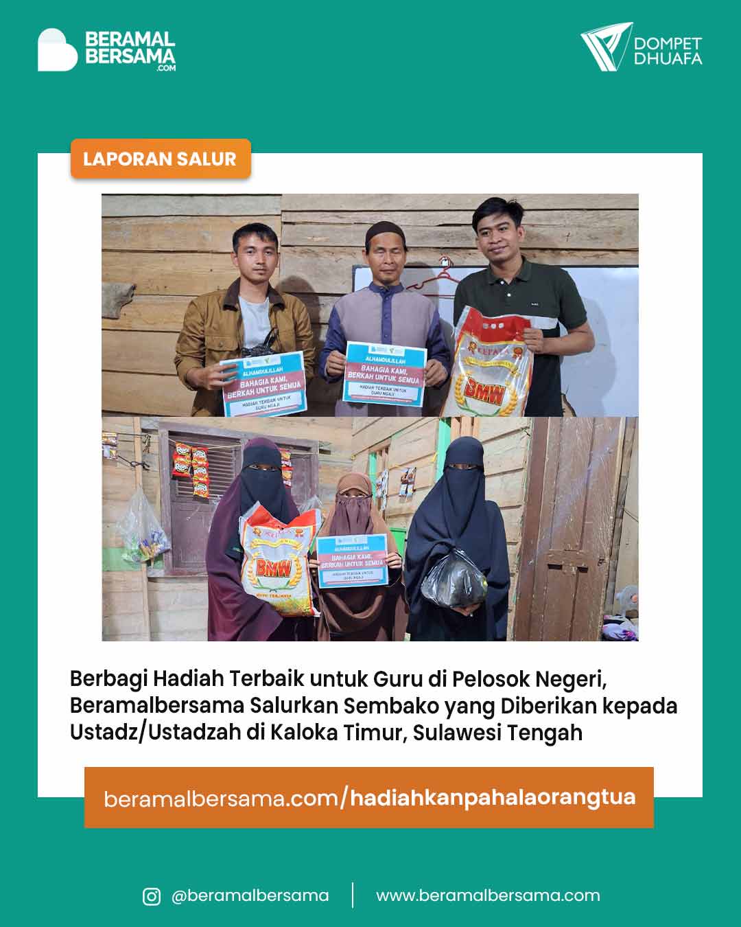 Hadiahkan Guru Ngaji Pelosok Kolaka Timur