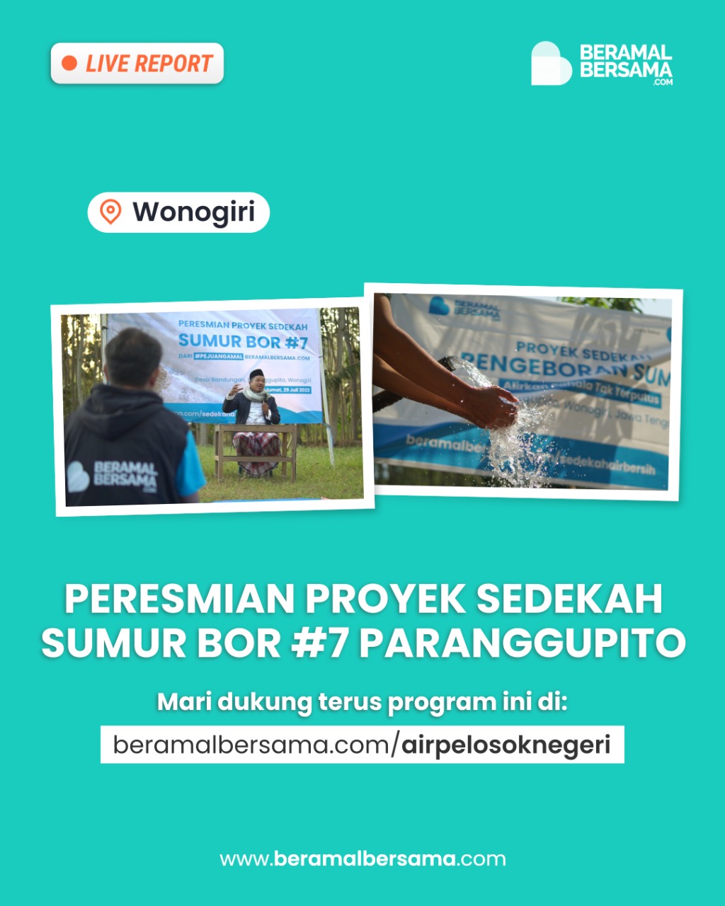 Hadirkan Sumur Bor untuk Warga di Parangupito