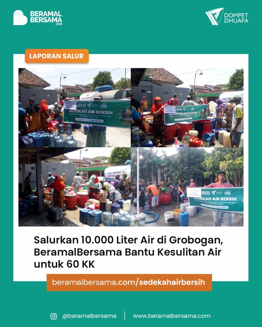 Kekeringan Air Bersih Dirasakan di Grobogan