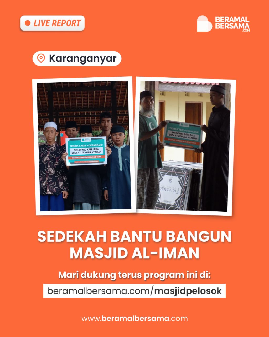 Lanjutkan Kebaikan Membangun Masjid al-Iman