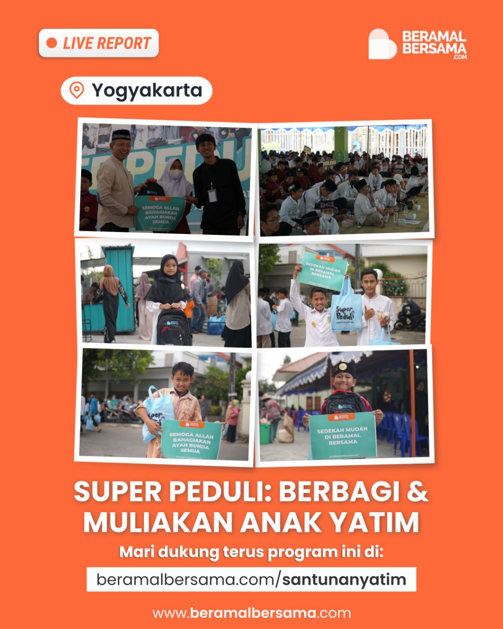 Membahagiakan Anak Yatim di Sleman