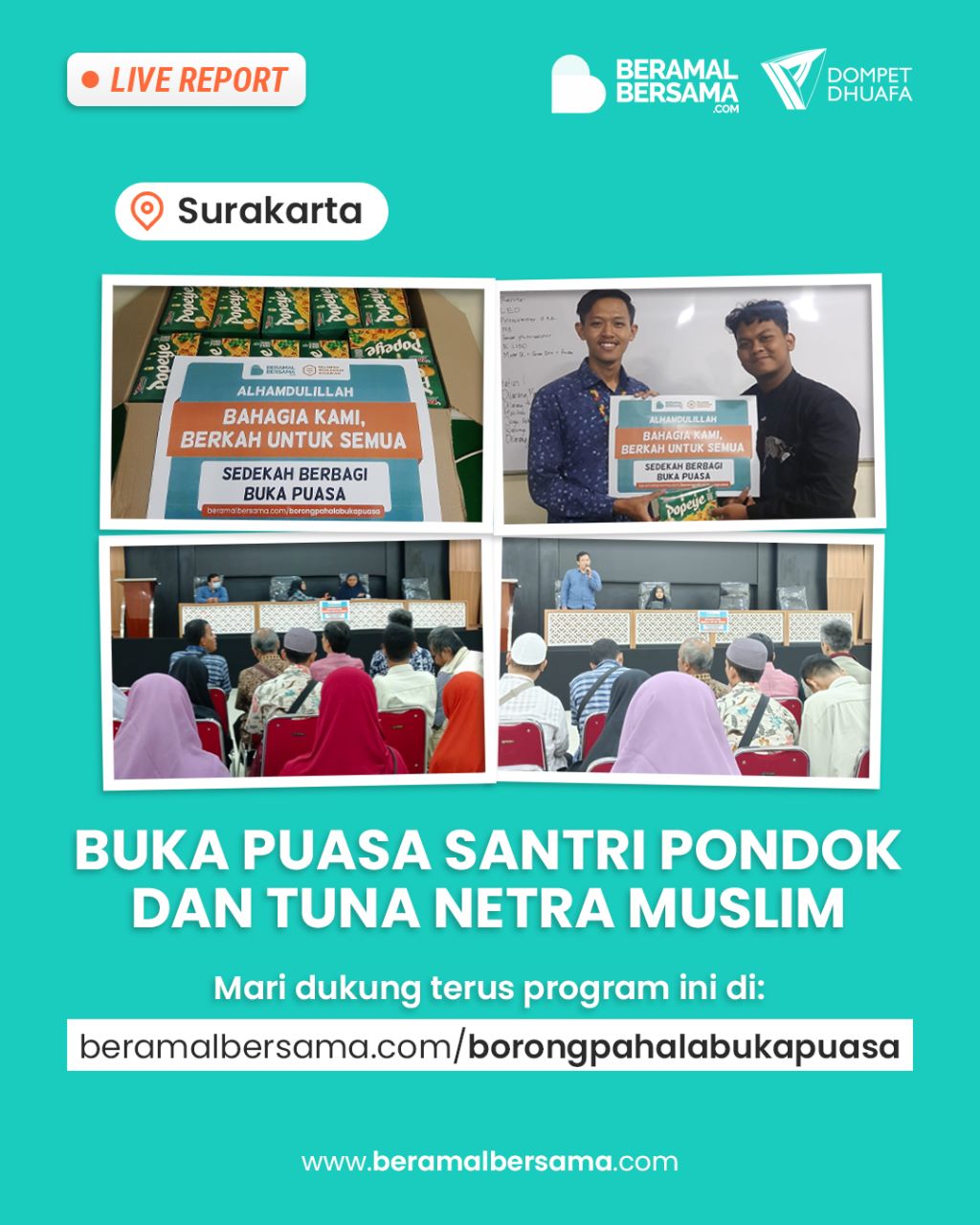 Membuka Puasakan Santri di Hari ke Sembilan