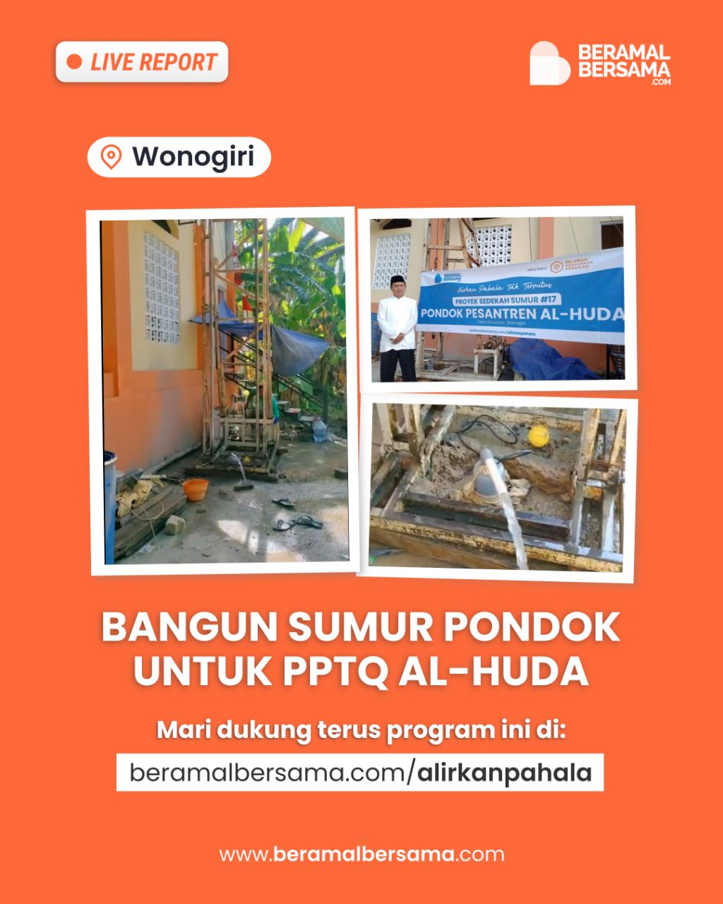 Mengalir Pahala dari Sumur Santri PPIT Al-Huda