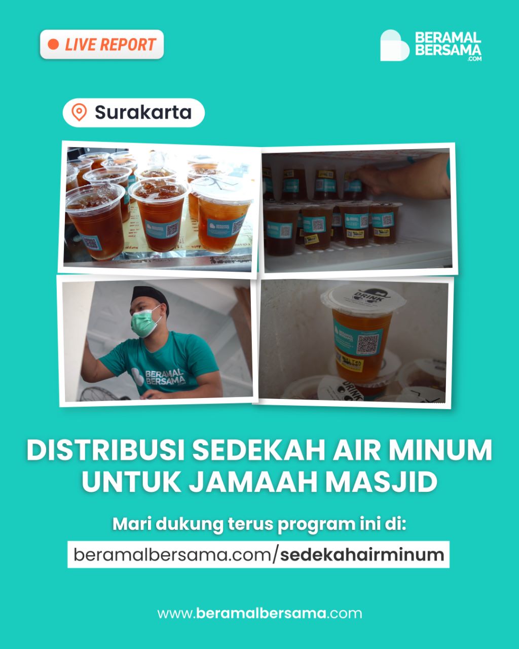 Menghilangkan Dahaga Untuk Jamaah Masjid Nurul Iman