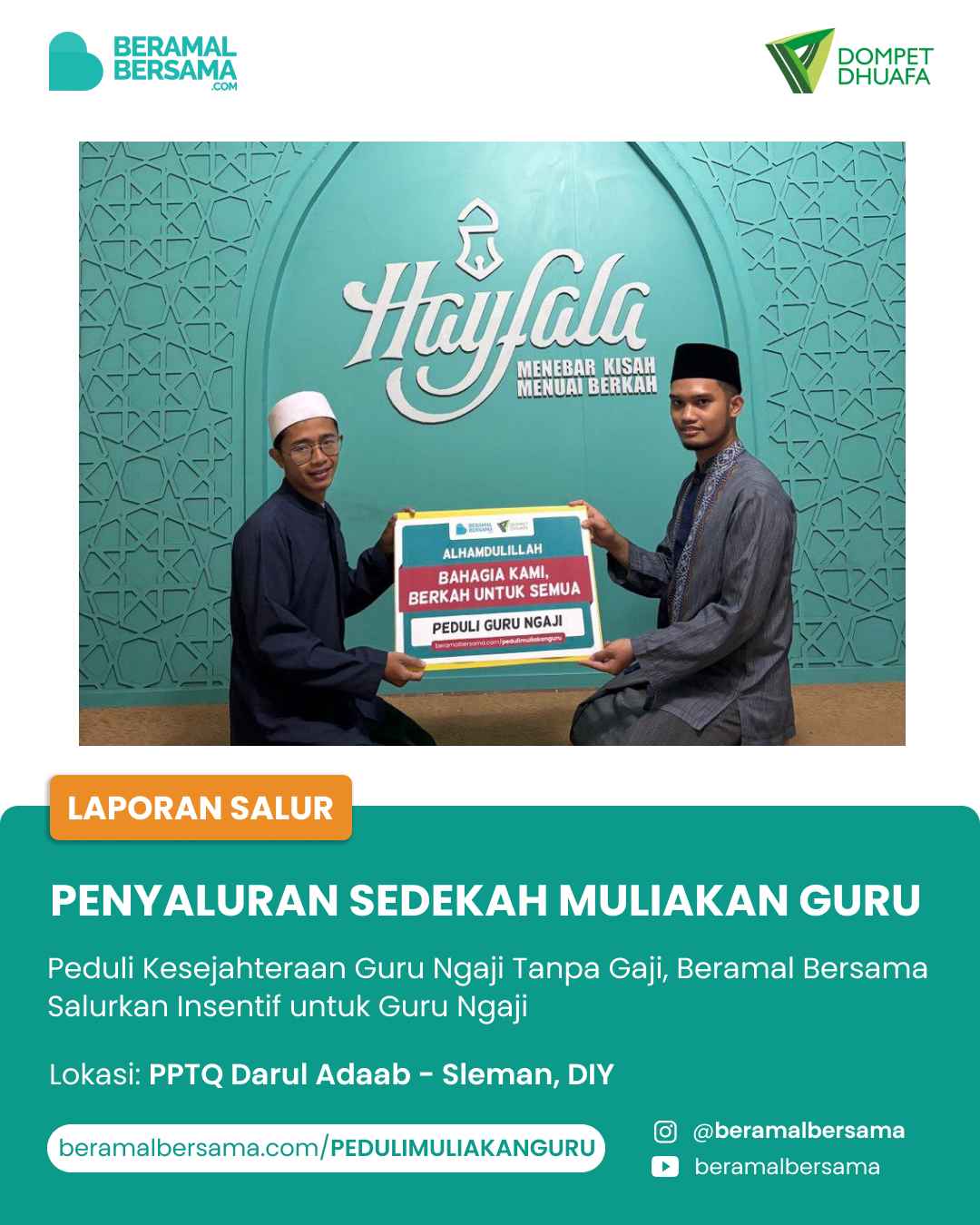 Muliakan Guru Ngaji Rumah Quran Darul Adab