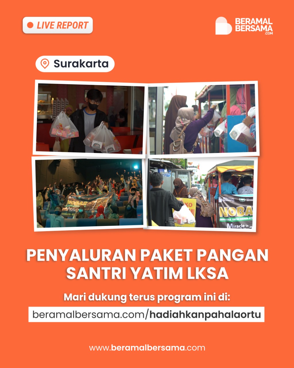 Nonton dan Makan Bareng Santri Yatim LKSA Bina Umat