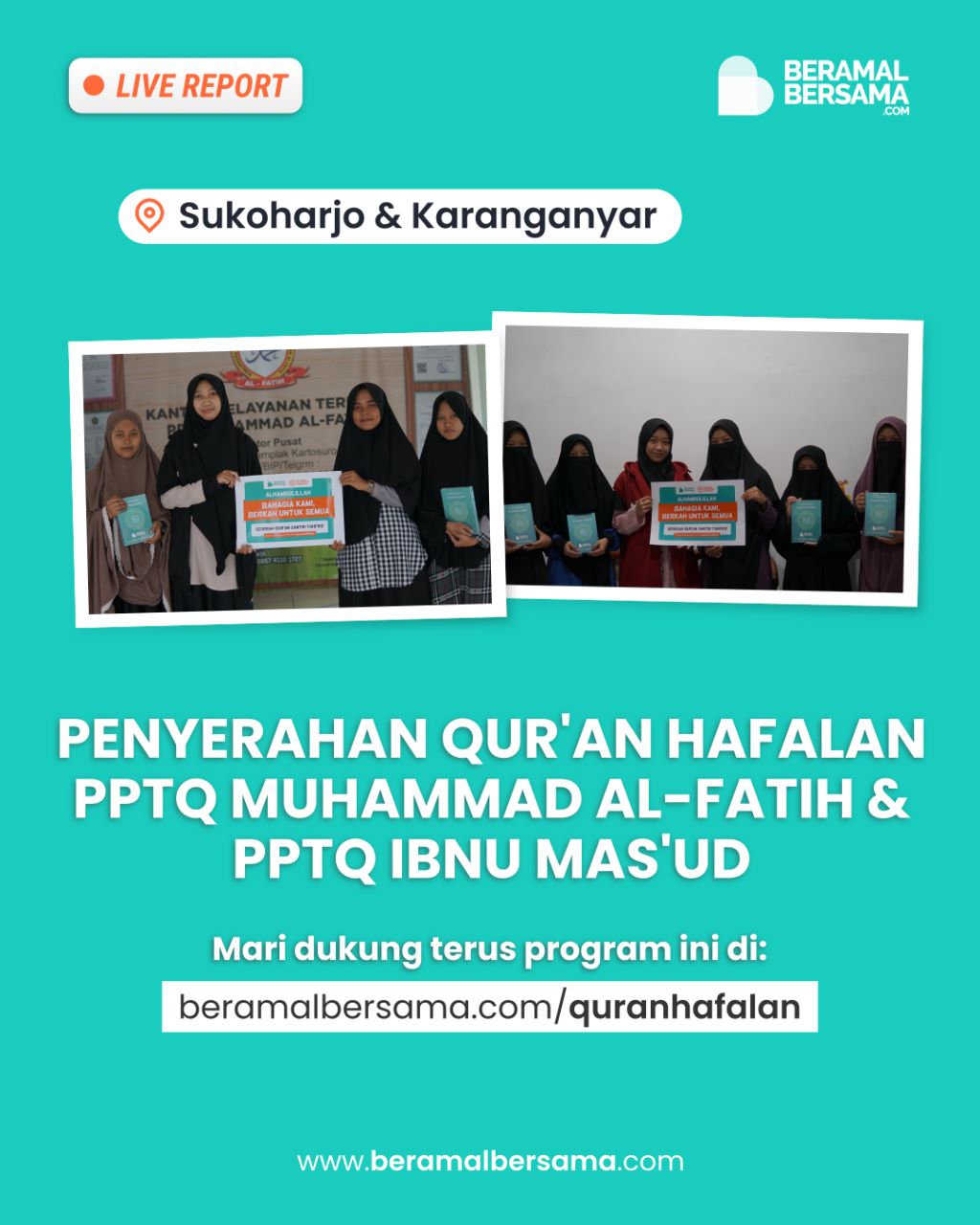 Pahala Mengalir dari Al-Quran yang dibaca Santri