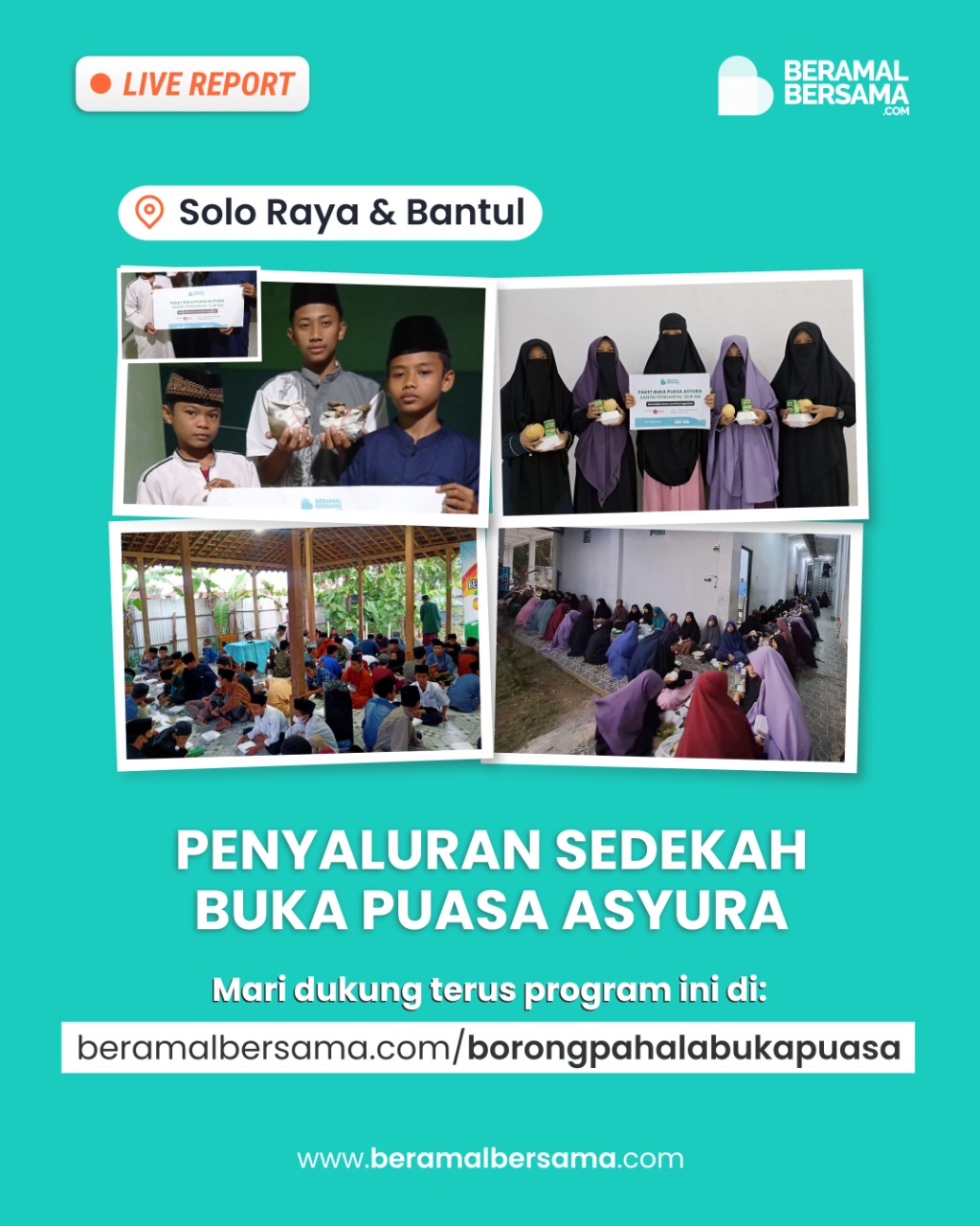 Paket Berbuka Asyura untuk Santri Penghafal Quran