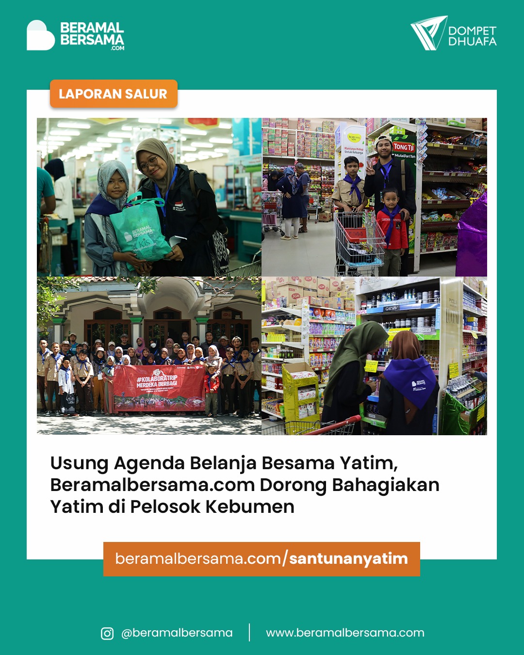 Paket Santunan untuk Santri Tatmainul Qulub