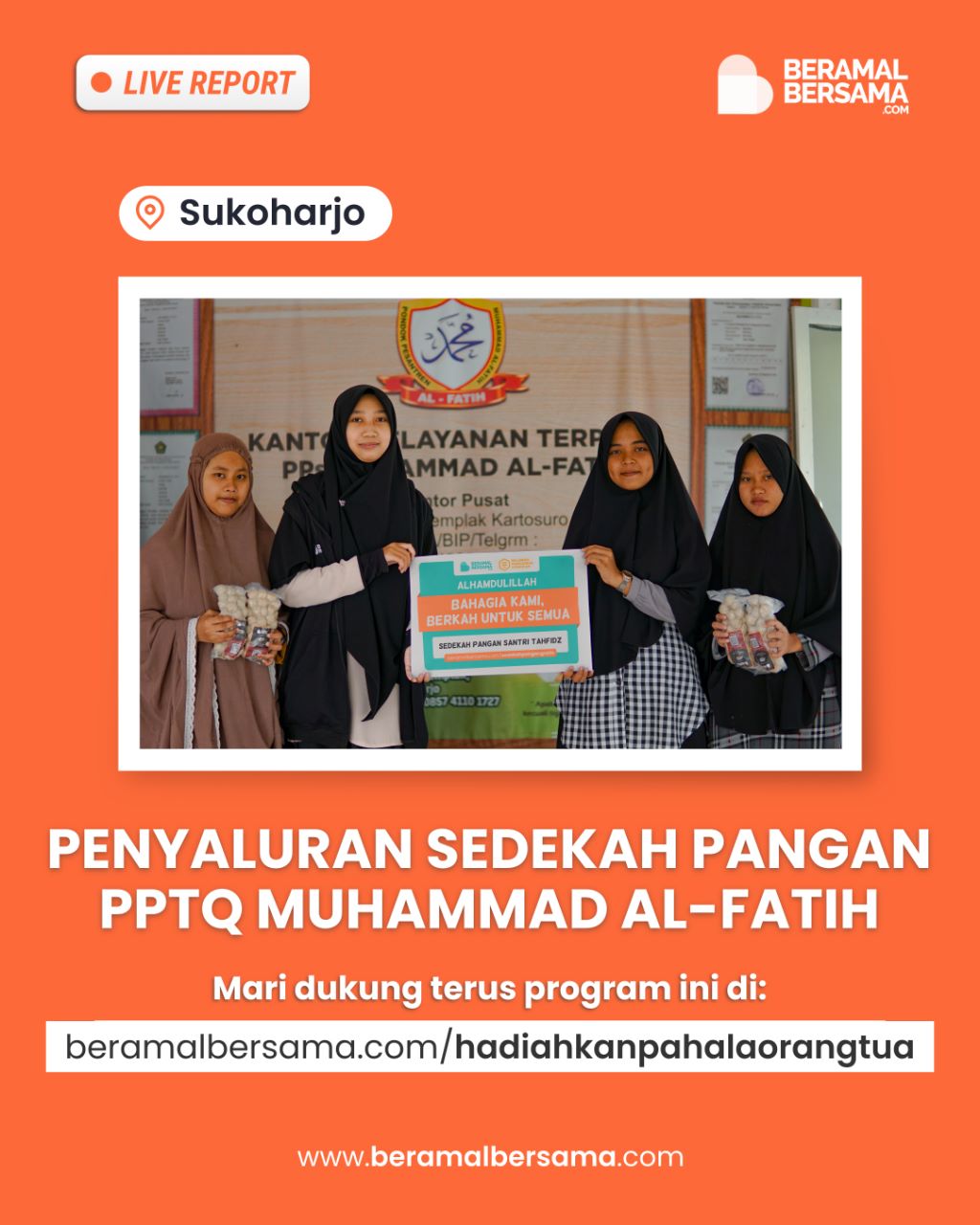 Pangan Santri Penghafal Quran di Al-Fatih