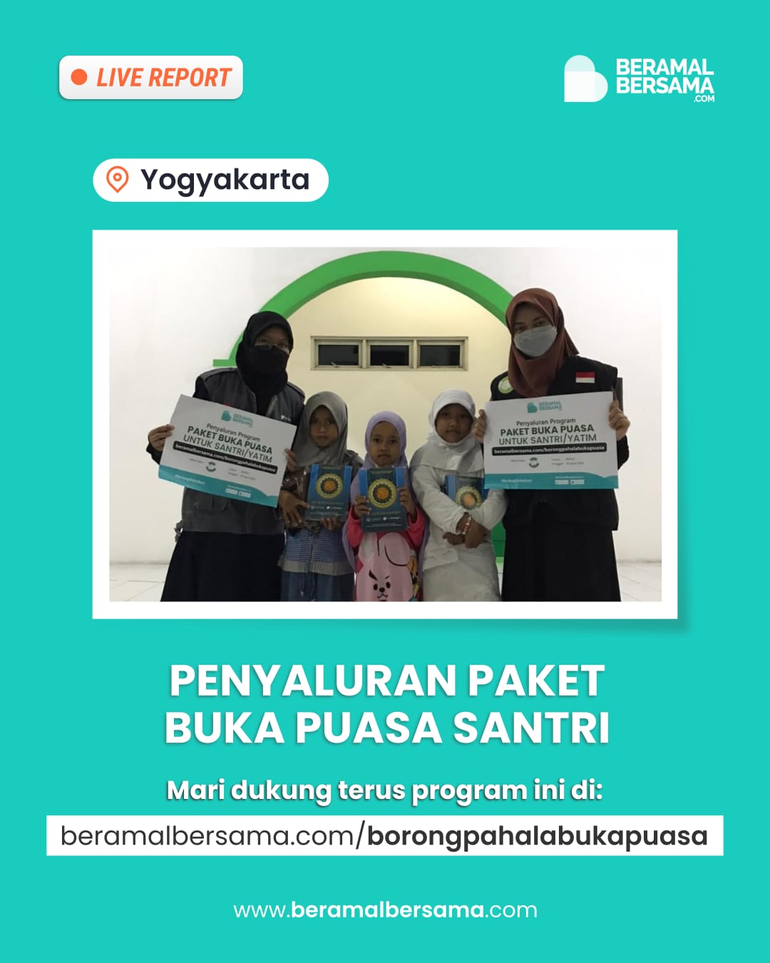Pembagian Buka Puasa Bagi Sanggar Genius Yatim Mandiri
